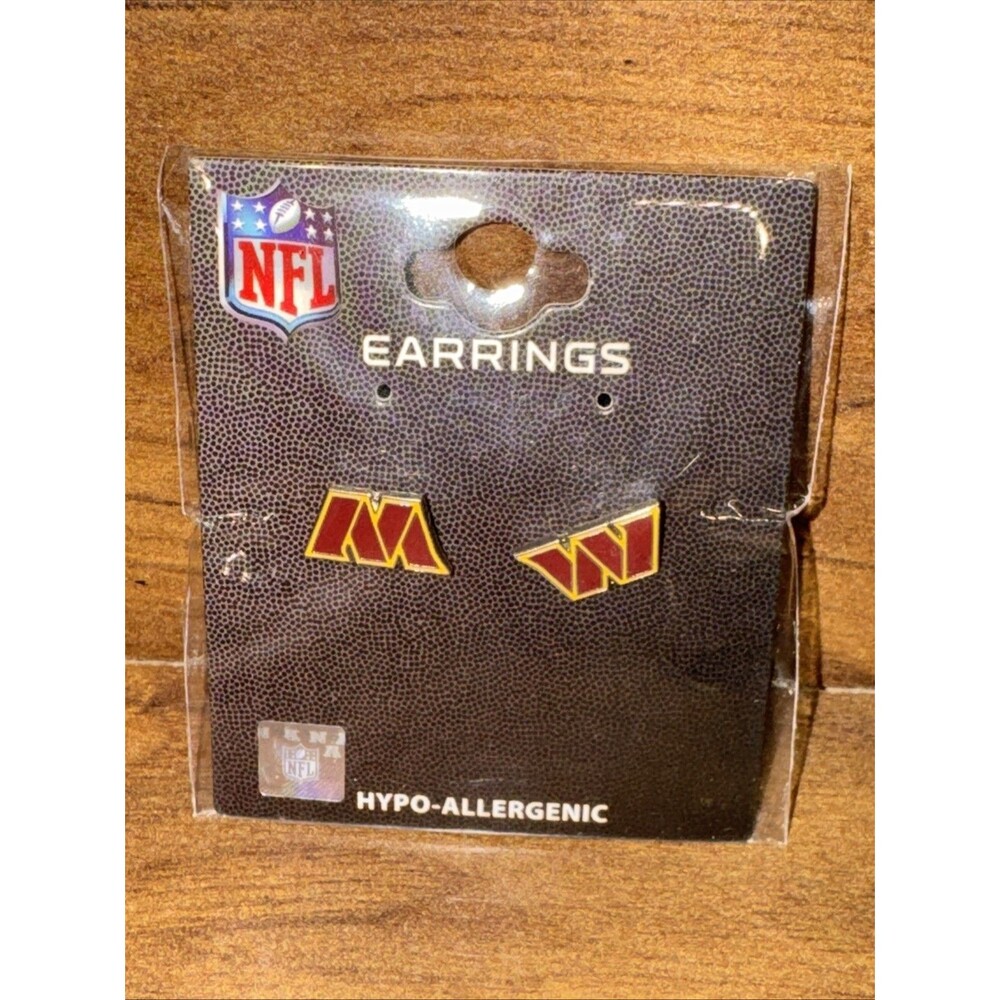 Washington Commanders Post Stud Earrings - NFL Team Logo Design